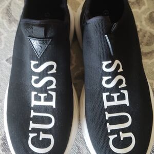 Guess Women's Black Slip-On Sneakers